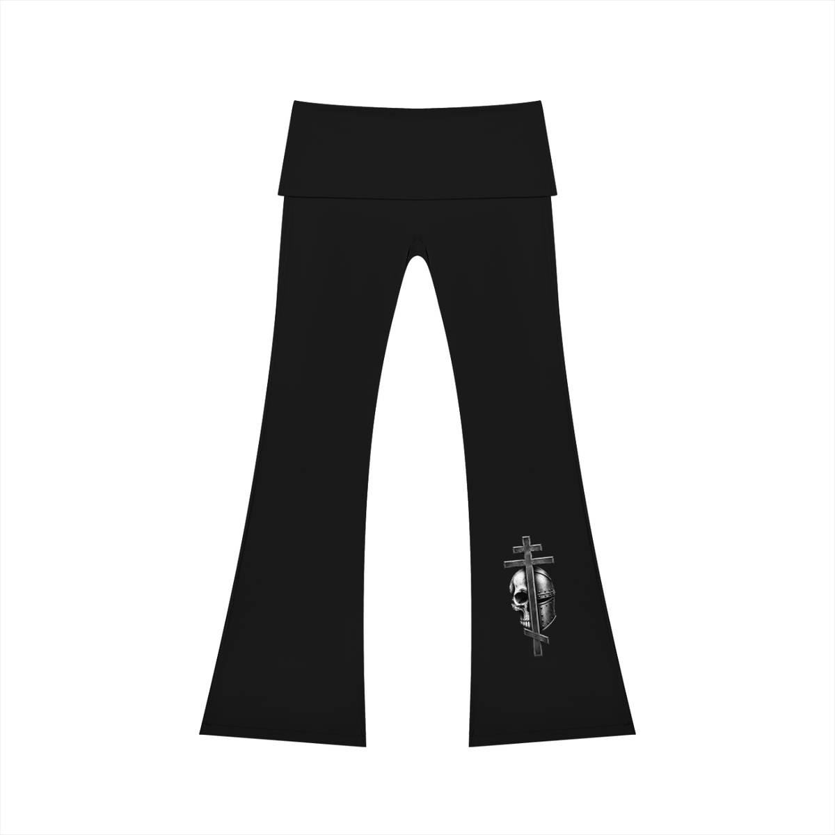 Women's High Rise Byzantine Cross Flared Yoga Pants