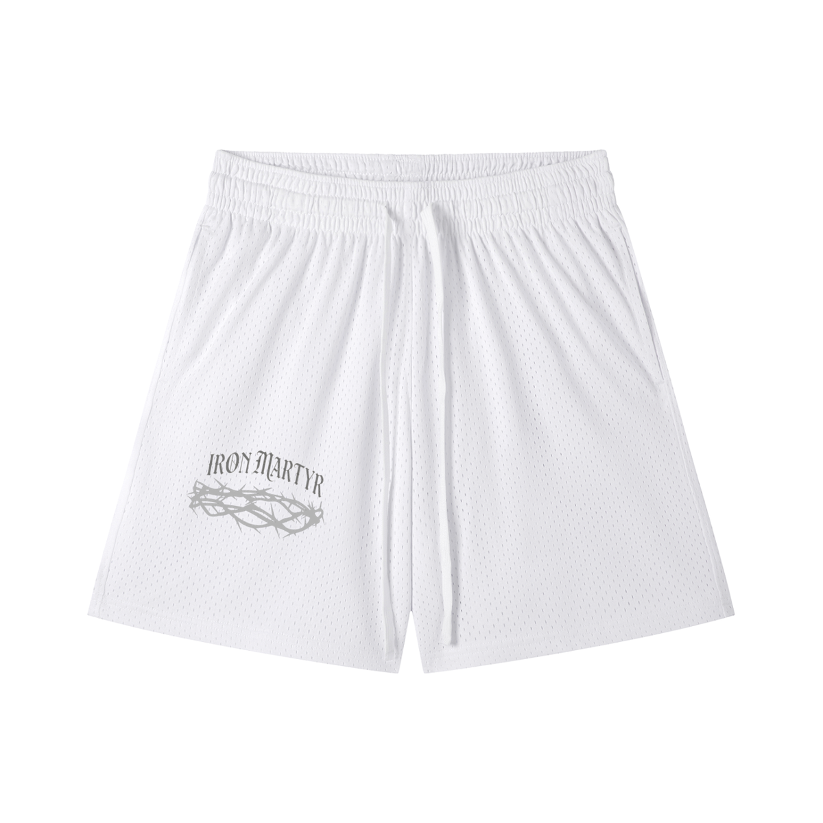 Crown of Thorns Mesh Drawstring Shorts