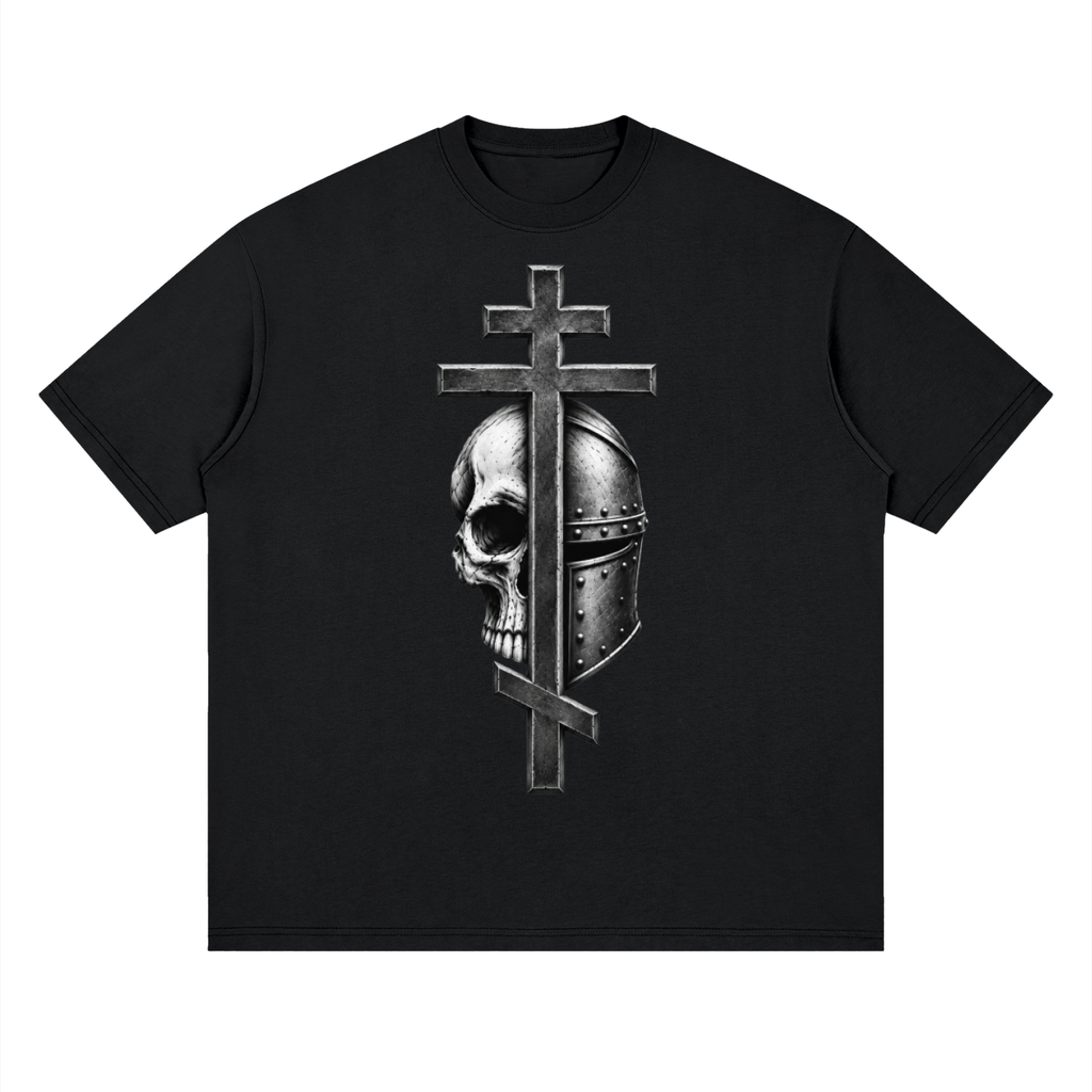 Byzantine Cross logo Drop Tee