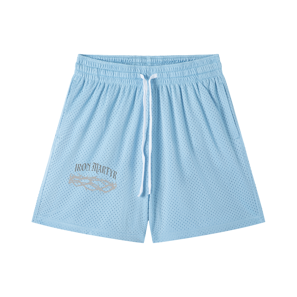 Crown of Thorns Mesh Drawstring Shorts