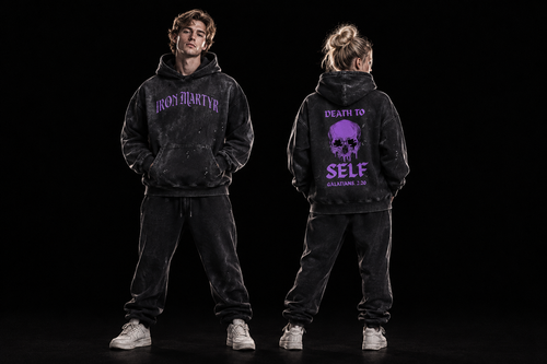 Death To Self Hoodie — Washed Black
