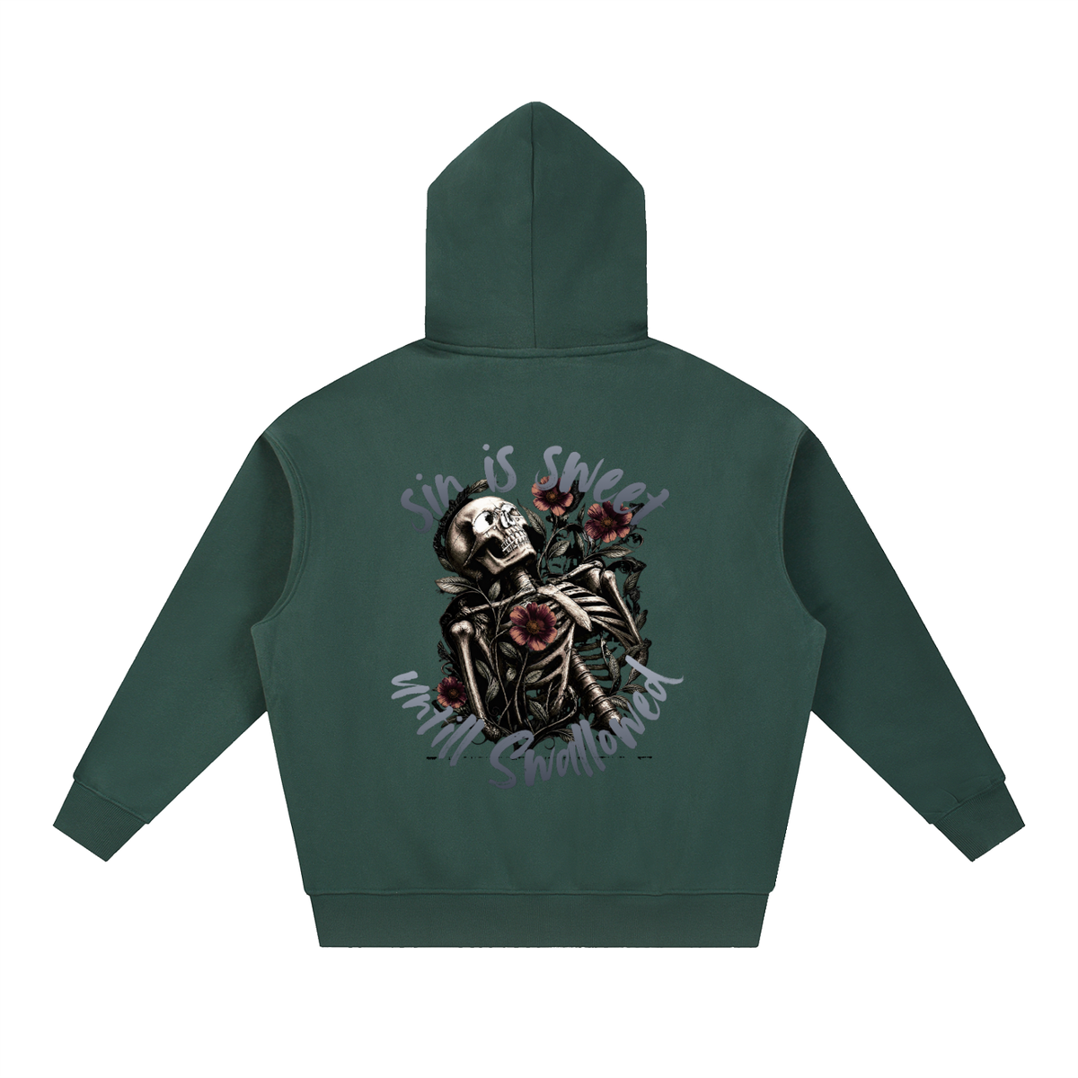 Sin Is Sweet Oversized Boxy Fit Fleece Hoodie