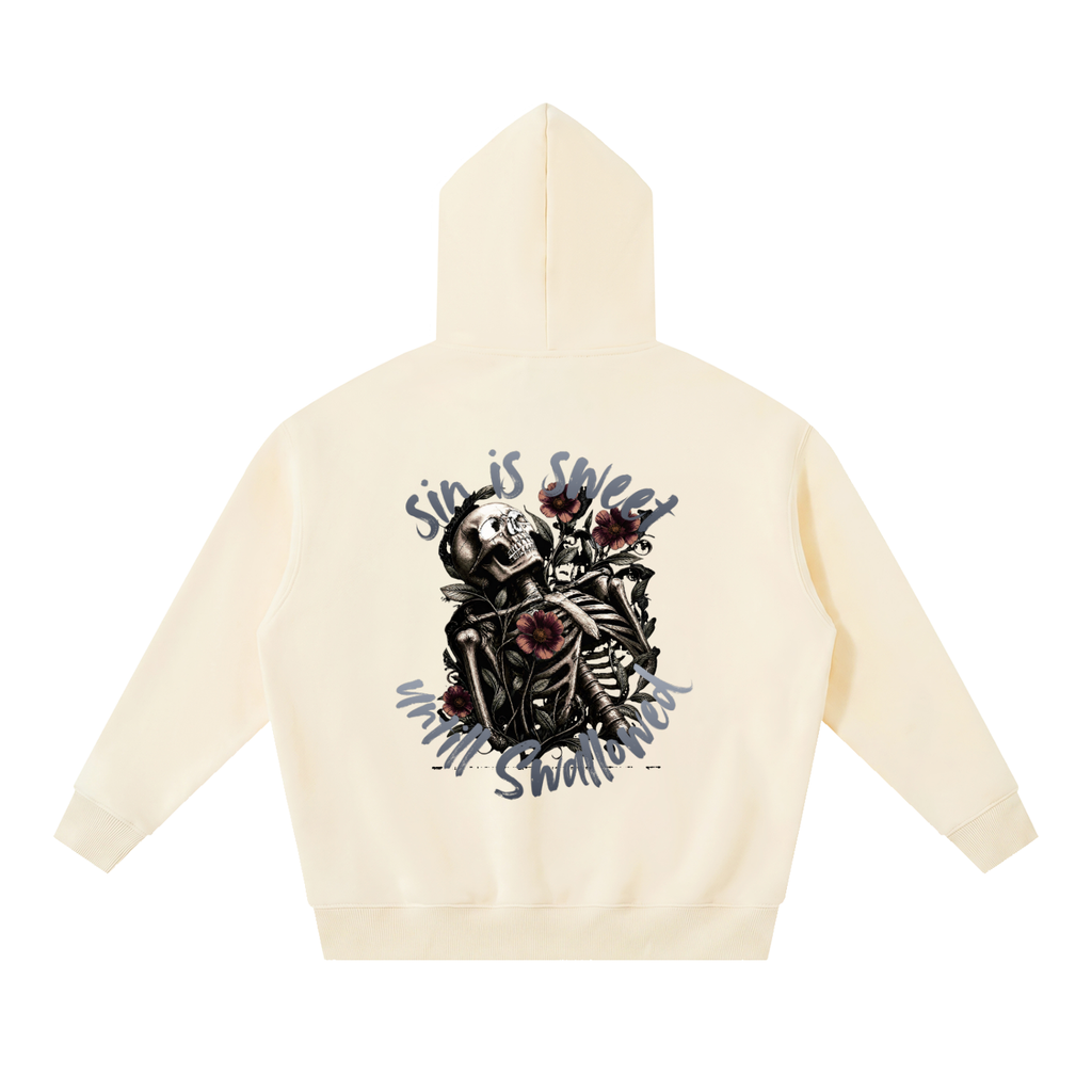 Sin Is Sweet Oversized Boxy Fit Fleece Hoodie