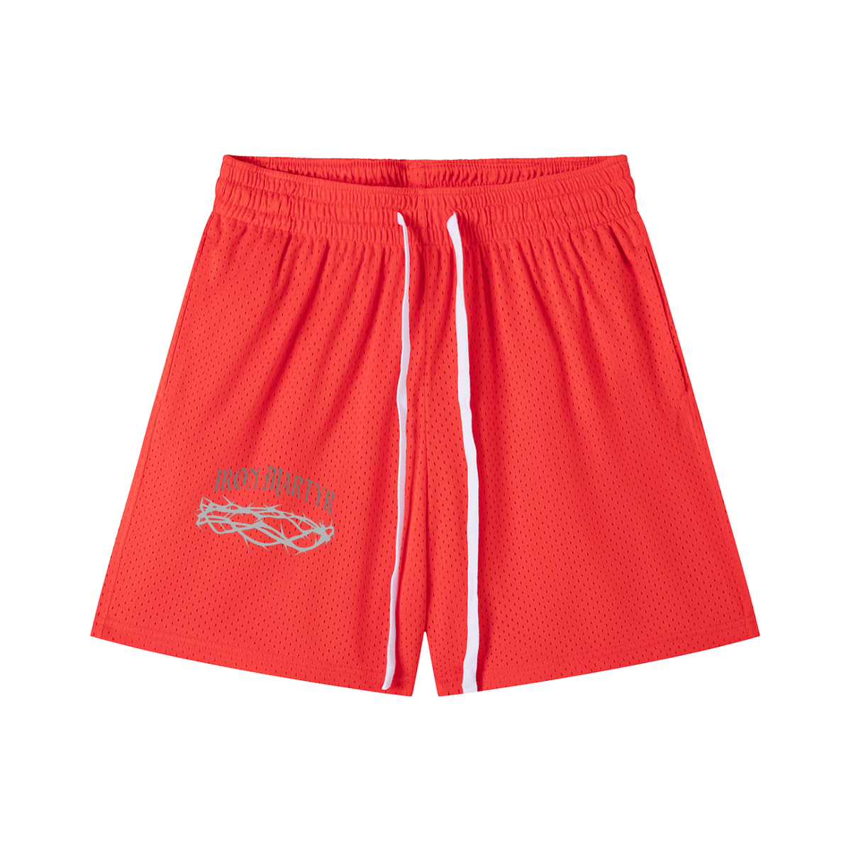 Crown of Thorns Mesh Drawstring Shorts