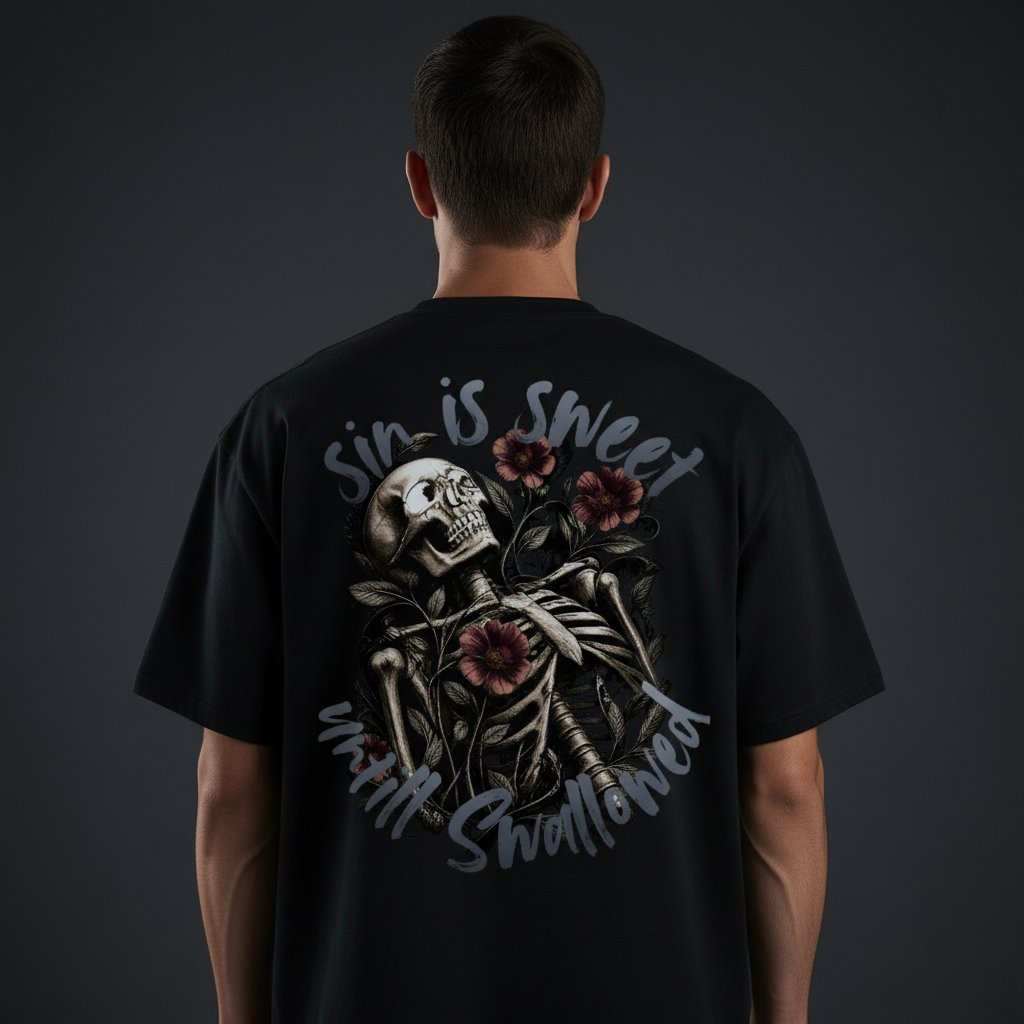 Sin is Sweet — Back Graphic Close-Up