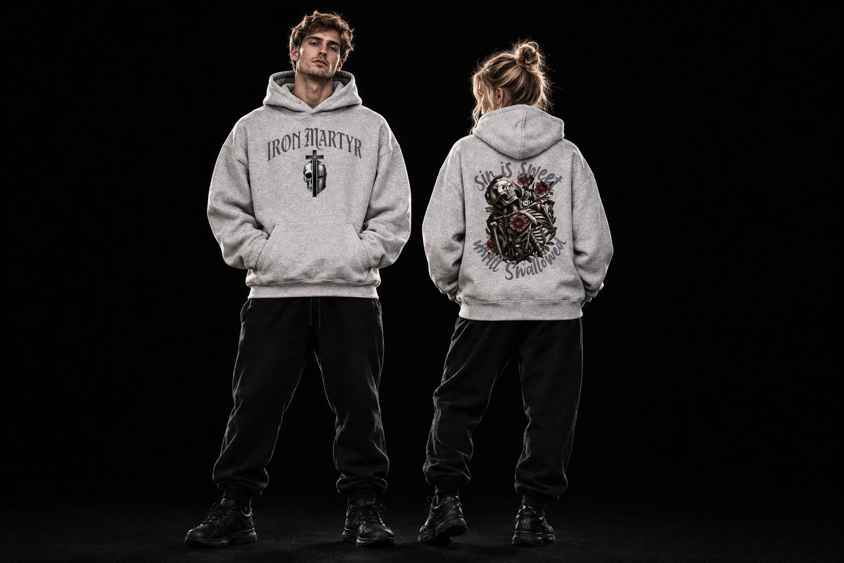 Sin Is Sweet Hoodie — Ash Grey