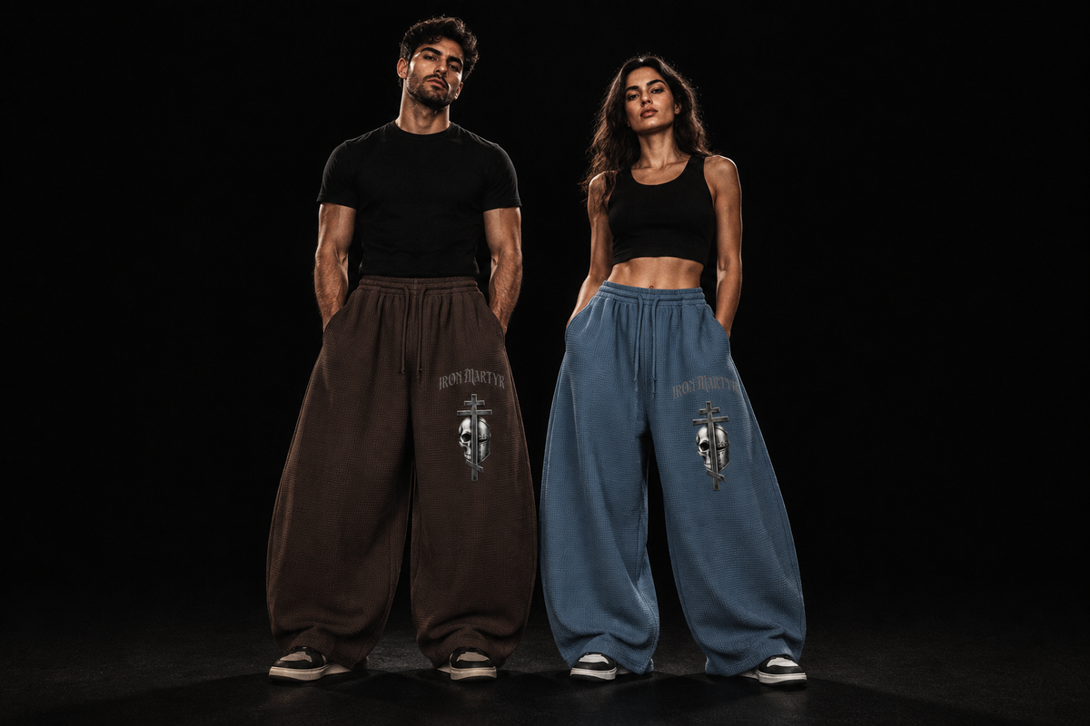Waffle Barrel — Brown & Blue, Greek Models